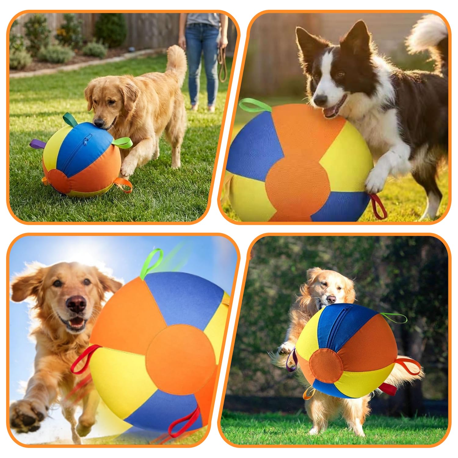 Herding Balle pour chien, Balle de troupeau gonflable, balle interactive et résistantes pour chien, Ballon interactif apaisant, Balle de cheval pour l'extérieur, pour jouer à chien en plein air