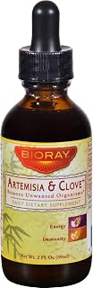 2 Pack of Bioray Artsmisia and Clove - 2 oz Gluten Free Dairy Free Digestive Health-Energy