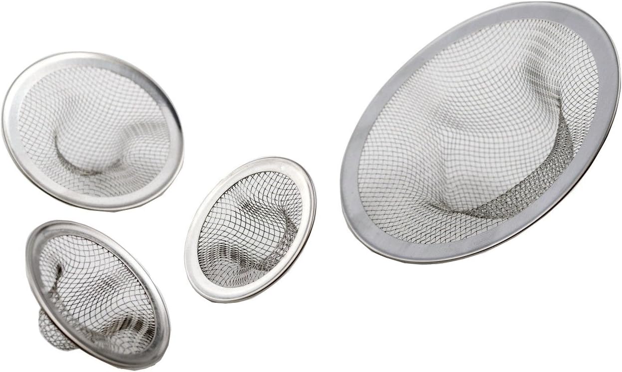 Kitchen Sink Strainer Set - 4 Strainers: 4.5", 2.5", 2 x 2” - Perfectly Fits Most Sinks - Protect Your Sink From Catching Debris in Pipes - Wonderful Product Makers