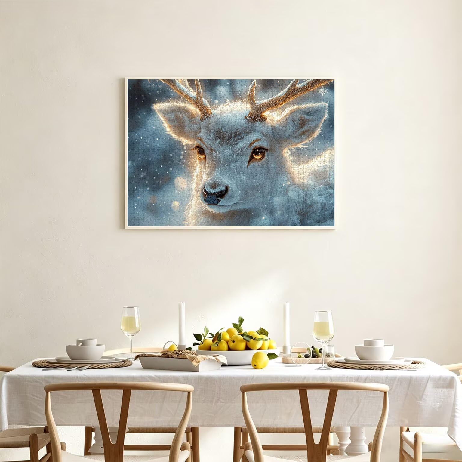 Puzzle dla dorosłych 6000, jeleń śnieg, 179 x 105 cm, n-419