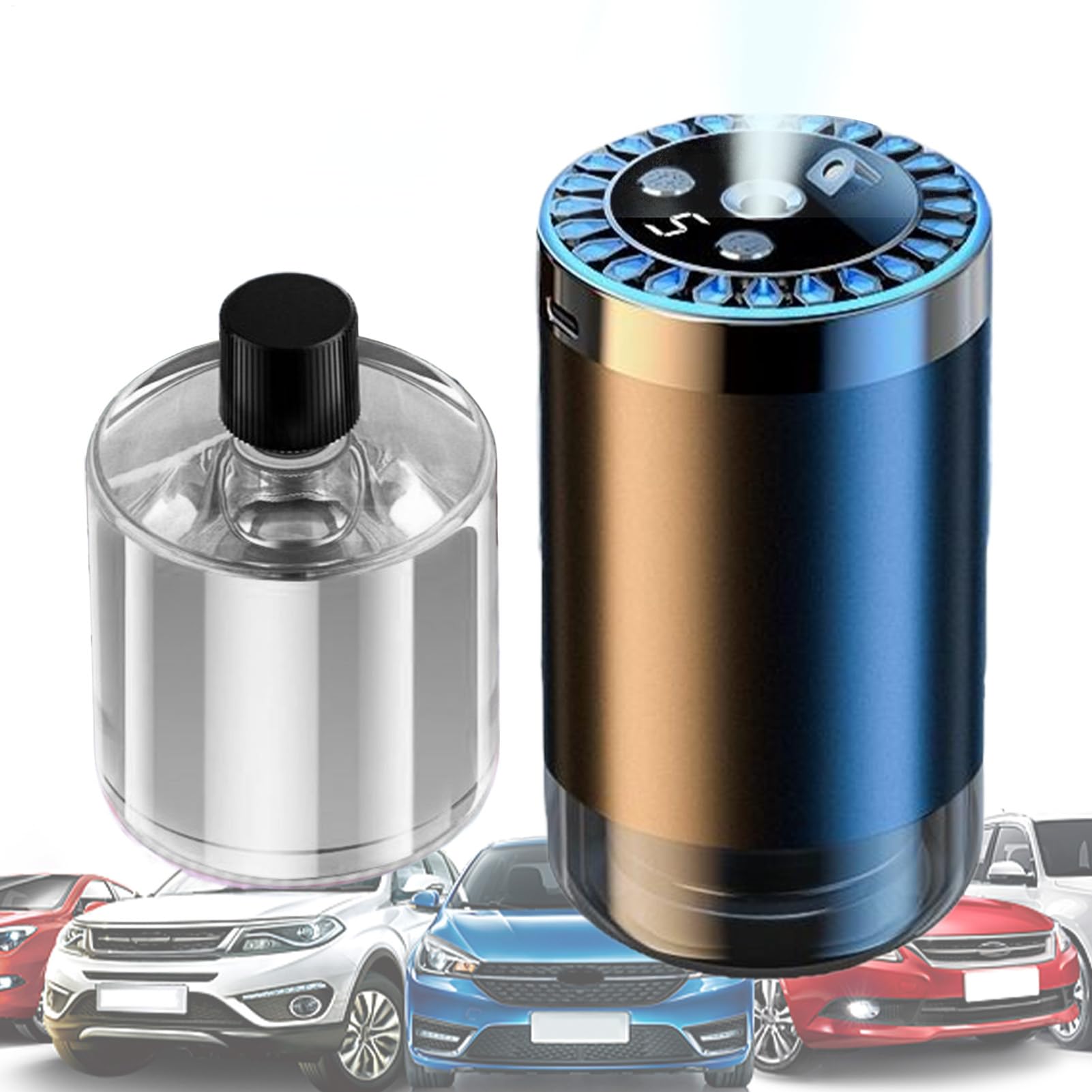 Désodorisant voiture intelligent USB pour éliminer les odeurs et purifier l'air intérieur
