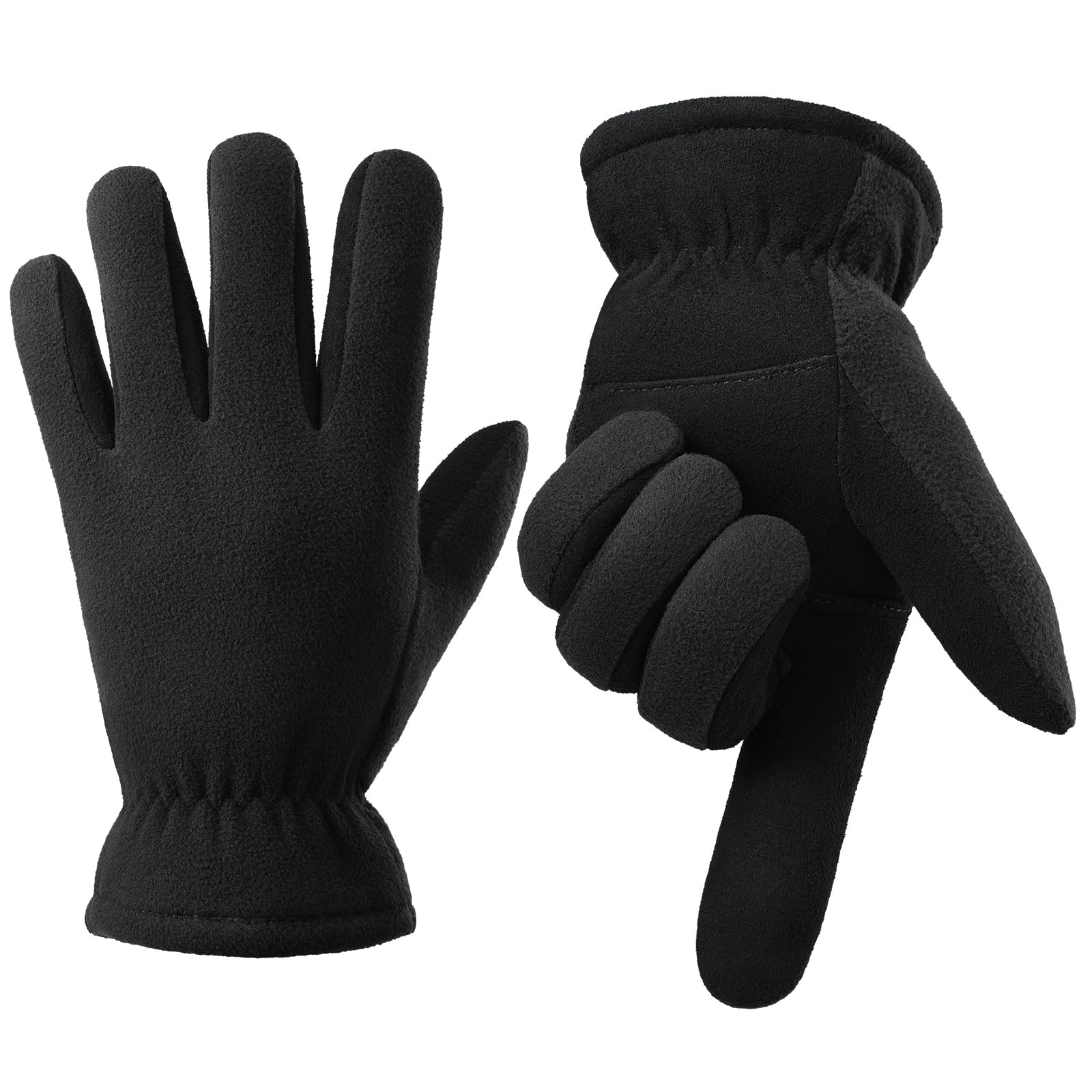 小物 WAKE SAPPORO power stretch fleece glove Thermal Gloves Cold Proof Deerskin Suede Leather Winter Glove Warm