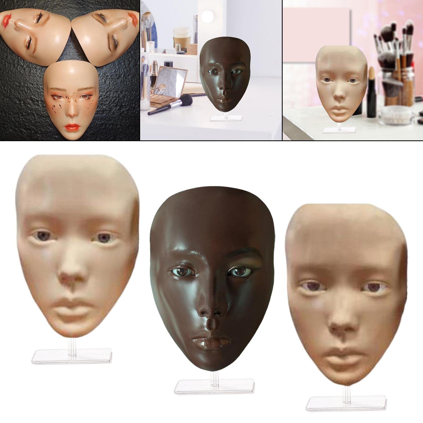 Makeup Board Soft Touch Realistic Women Eyes Face Practice Tools Cosmetology Skin color|Health & Beauty | Salon & Spa Equipment | Hair & Makeup Mannequins-picture-29