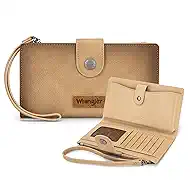 X Wrangler Wallets Women Minimalist Wristlet Wallets, Card Cases & Money Organizers Wallet Bifold with Phone Pocket