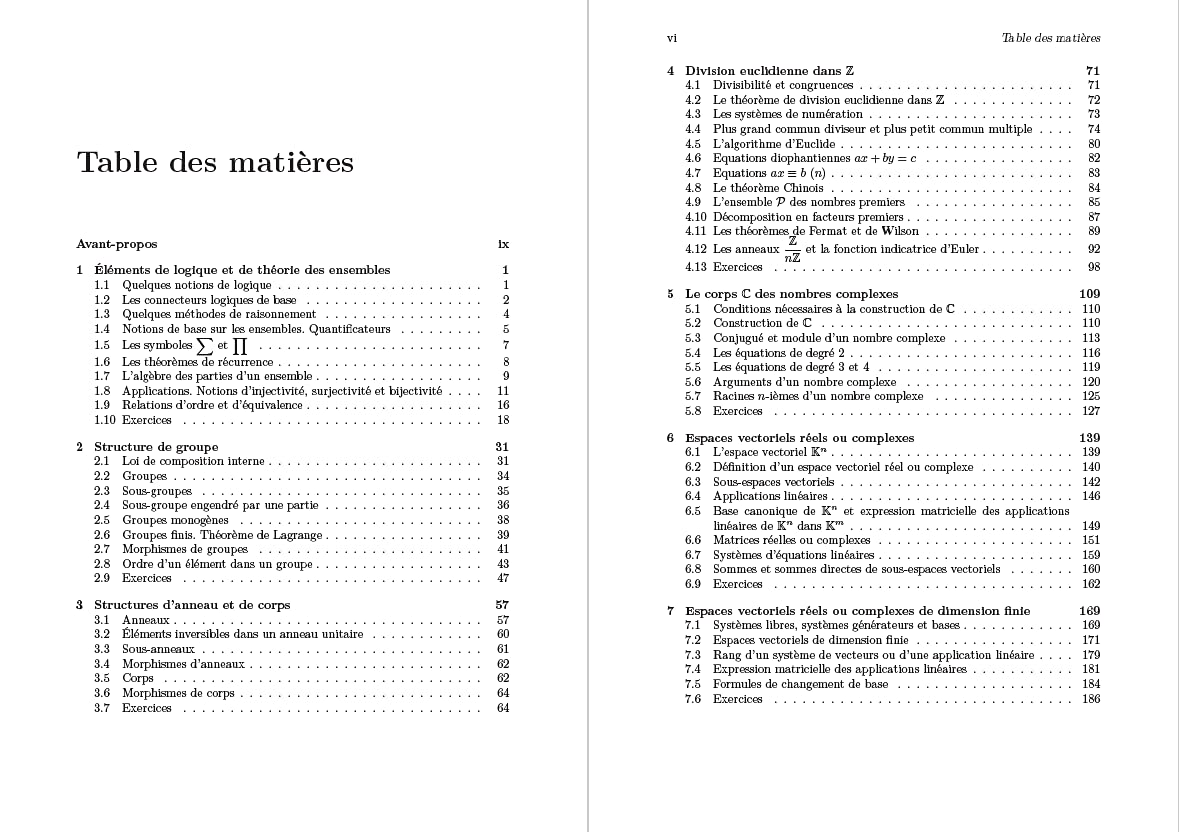 Mathématiques pour le Capes: Algèbre et géométrie