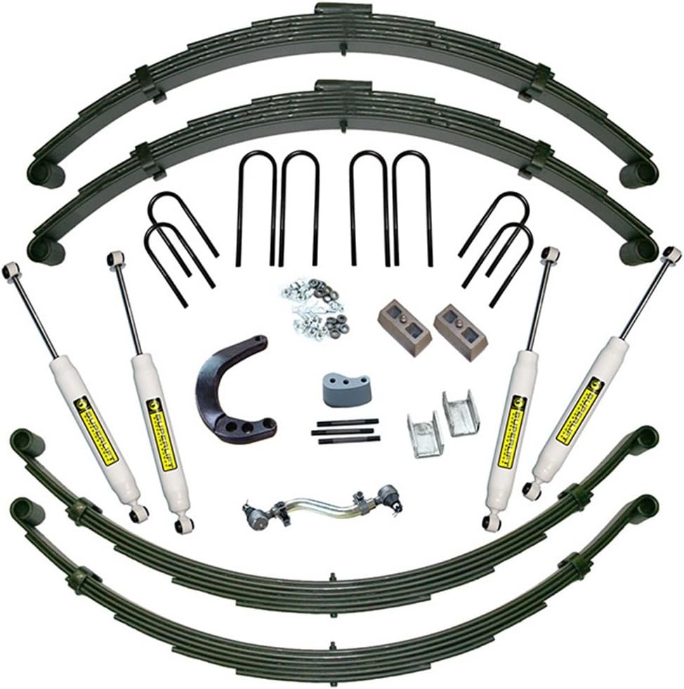 RealTruck SUPERLIFT SUSPENSION 12" Lift Kit for Chevy/GMC K-Series | Complete Lift Kit with Front & Rear Shadow Series Shocks | K447 | Fits 1973-1991 Chevrolet K20/GMC K25 4WD (with 52" Rear Springs)