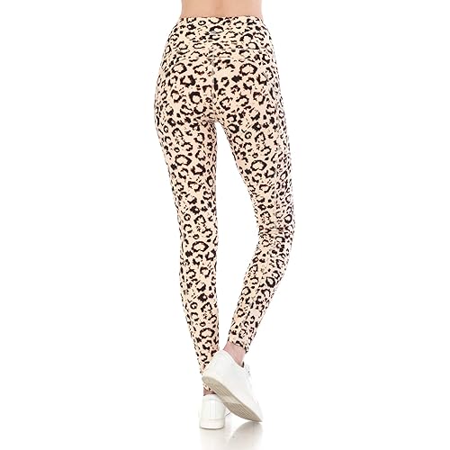 Leggings Depot High Waist Printed Athletic Pants for Women with Pockets for Yoga, Workout, Running, Hiking