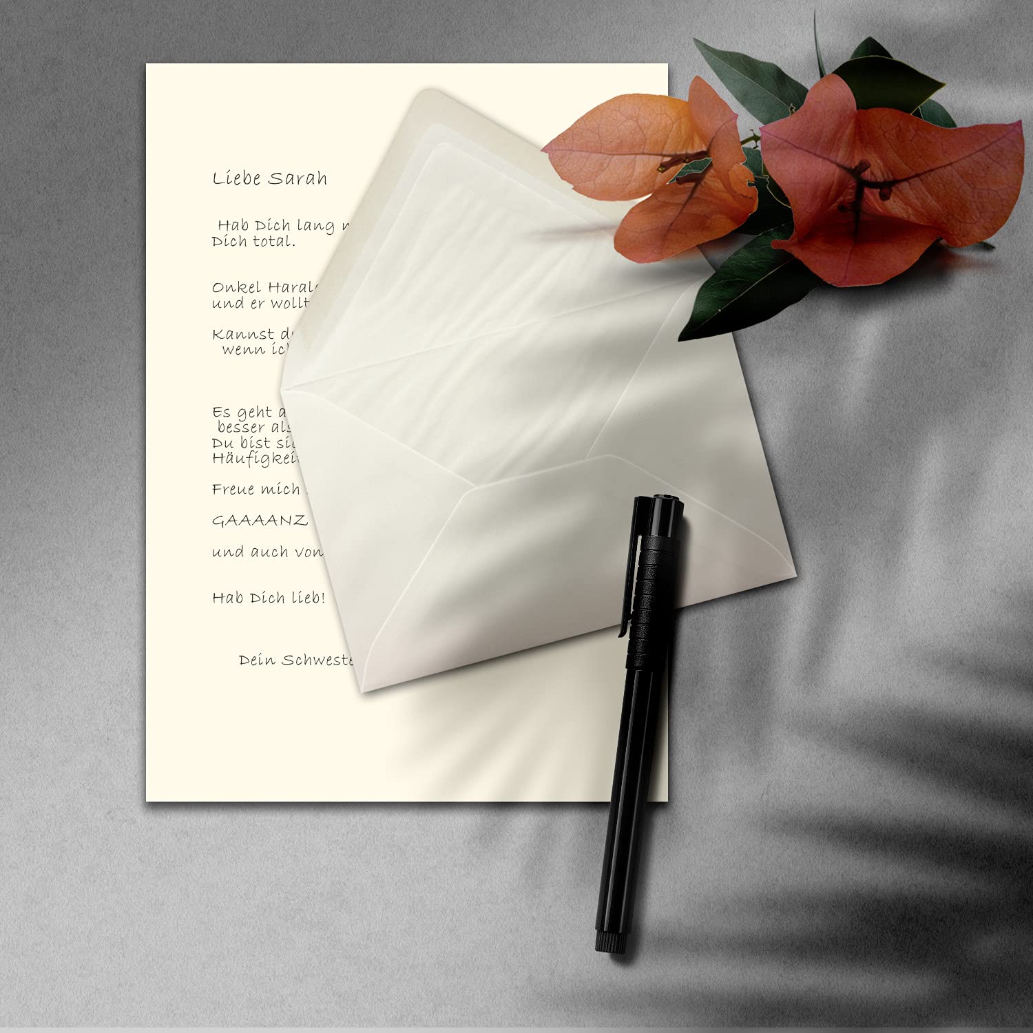 Set di 400 fogli di carta da lettere formato DIN A4, con buste foderate in C6, incollaggio a umido, colore bianco naturale, carta da lettere opaca con fodera in seta bianca
