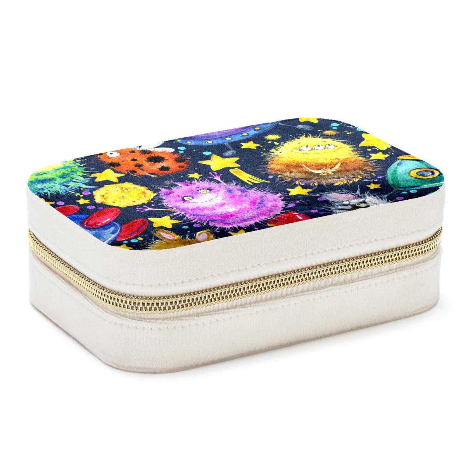 Boîte à bijoux portable Monster Space et rangement voyage pour femmes