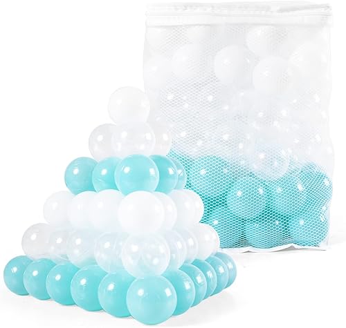 Miniatura 7 de STARBOLO Paquete de 100 pelotas para hogueras, sin BPA y ftalatos, no tóxicas, a prueba de aplastamiento, bolas de plástico suave para niños de 1,