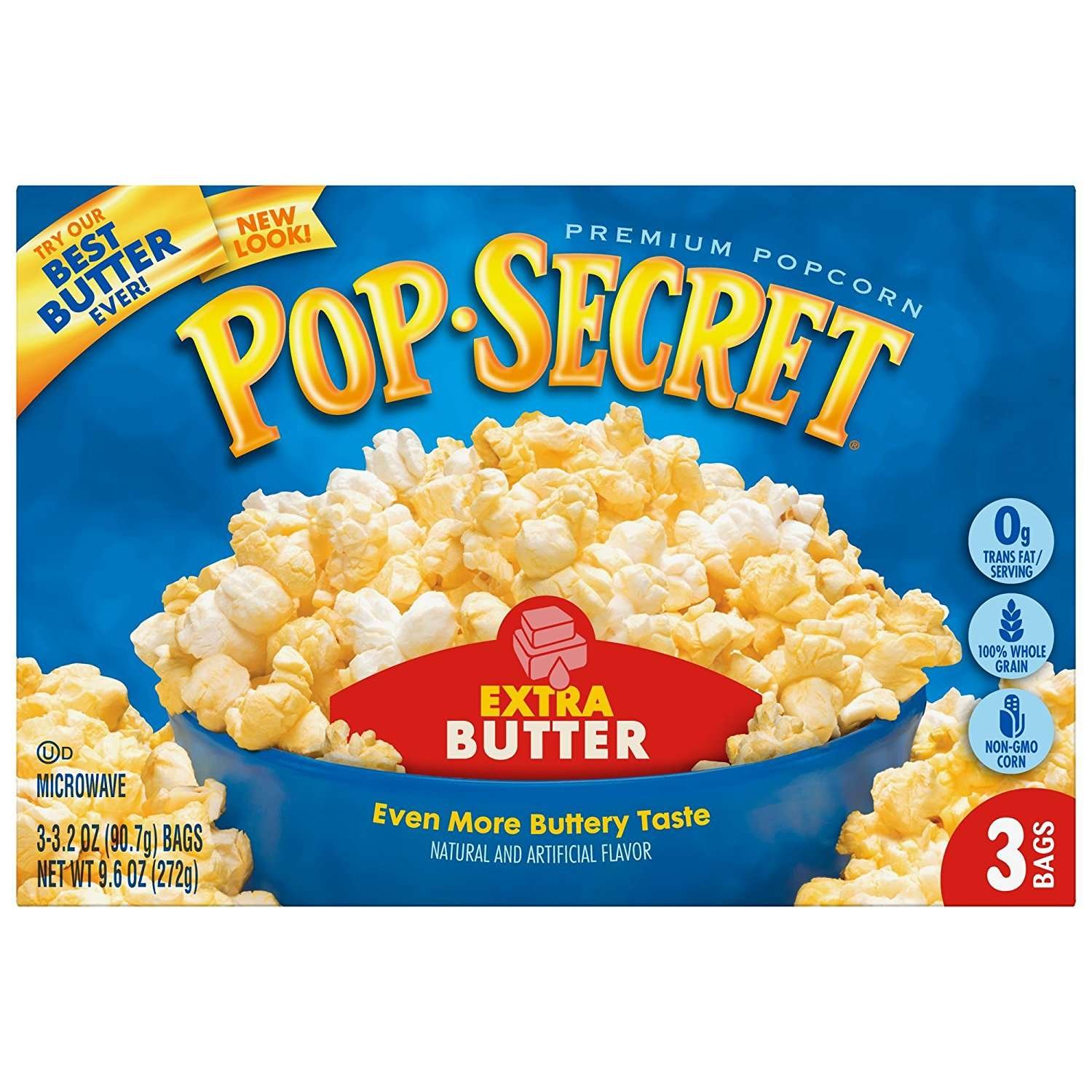 Buy Pop Secret Microwavable Popcorn Extra Butter Flavor 3-count Boxes Pack Of 6 Online In Indonesia B001p752u0