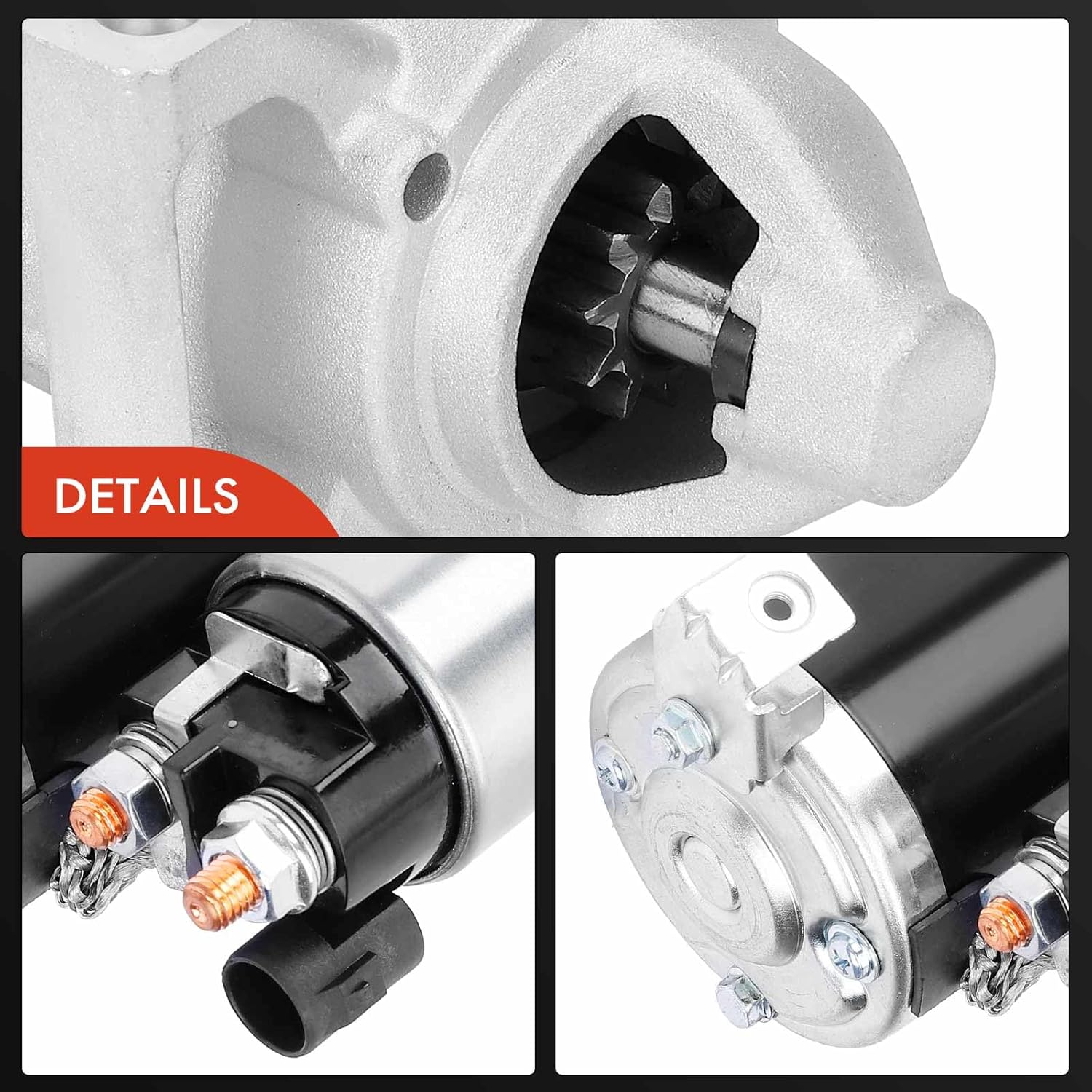 A-Premium Starter Motor Compatible with Chevrolet Camaro 2014-2017, Corvette 2014-2017 & Cadillac CTS 2016-2017, 6.2L 7.0L, 12V 1.4KW 10-Teeth Clockwise, Replace# 91273561, M000T23672