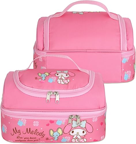 Miniatura 3 de Anime Melody - Bolsa de almuerzo para hombre y mujer, a prueba de fugas, gran compartimento, contenedor de almuerzo para trabajo, viajes, color rosa