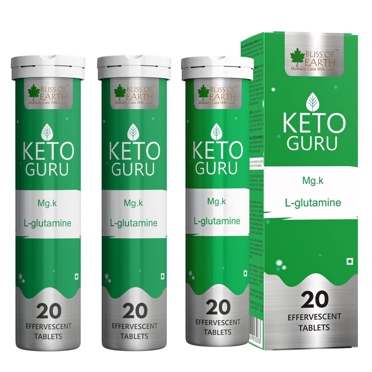 Bliss of Earth Keto Guru Advanced Weight Loss Supplement Tablets (60 Tablets) Pack of 3