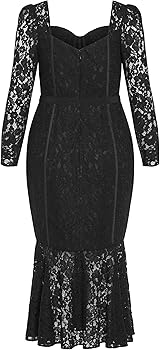 City Chic Plus Size Dress, Lace Valencia Dress at Amazon Women's Clothing  store
