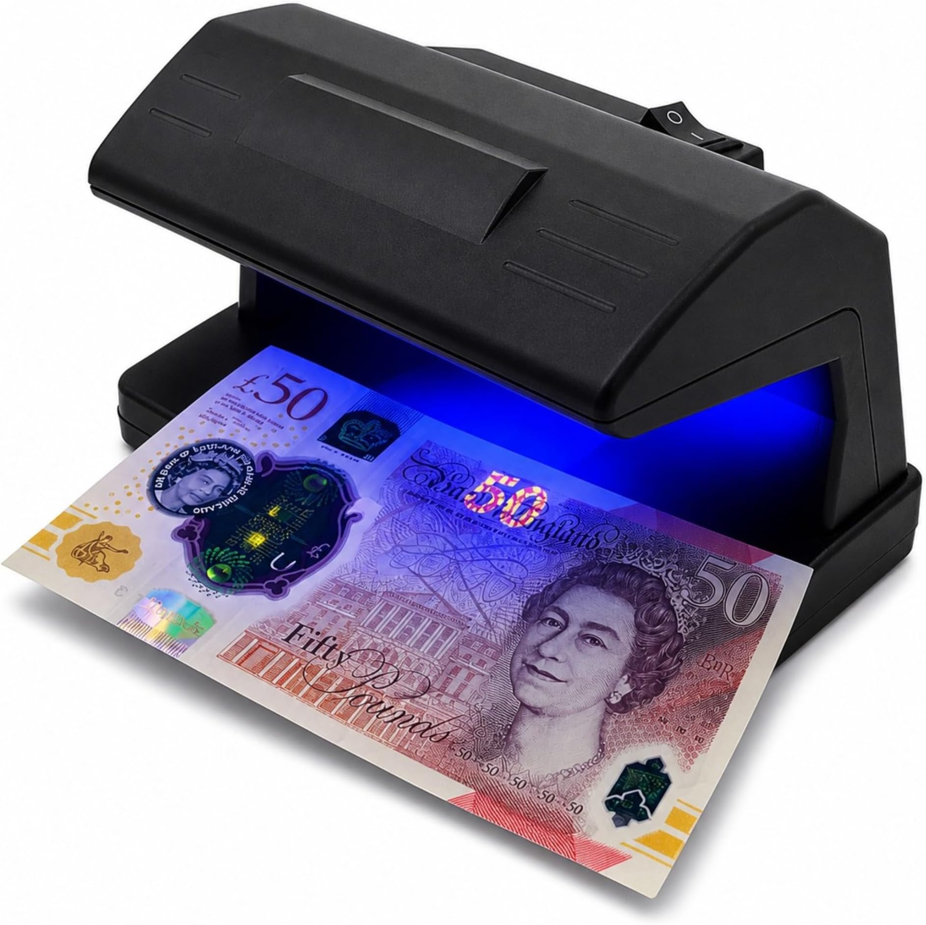 Counterfeit Notes Money Detector - UV Bulb Light Fake Note Detector for All Businesses - Note Checker Easily Spots Fake Money Notes - Fraud Prevention Money Checker to Test ID - British Brand