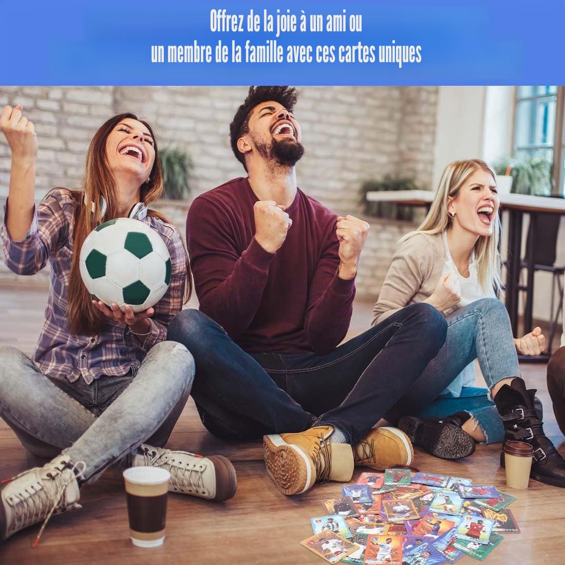 Cartes de Football Champions 2024/2025 - 55 Cartes à Collectionner pour Les Fans Enfants Adolescents Adultes - Convient pour Les Fans de Football