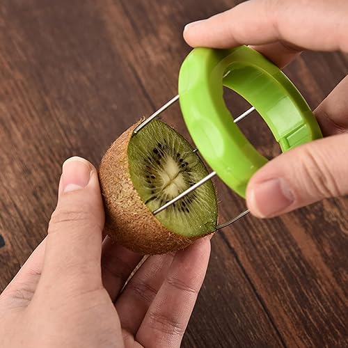 Miniatura 4 de Pelador de frutas de kiwi, pelador de kiwi 2 en 1, girador de núcleo de excavación de frutas desmontable, cortador de núcleo de excavación,