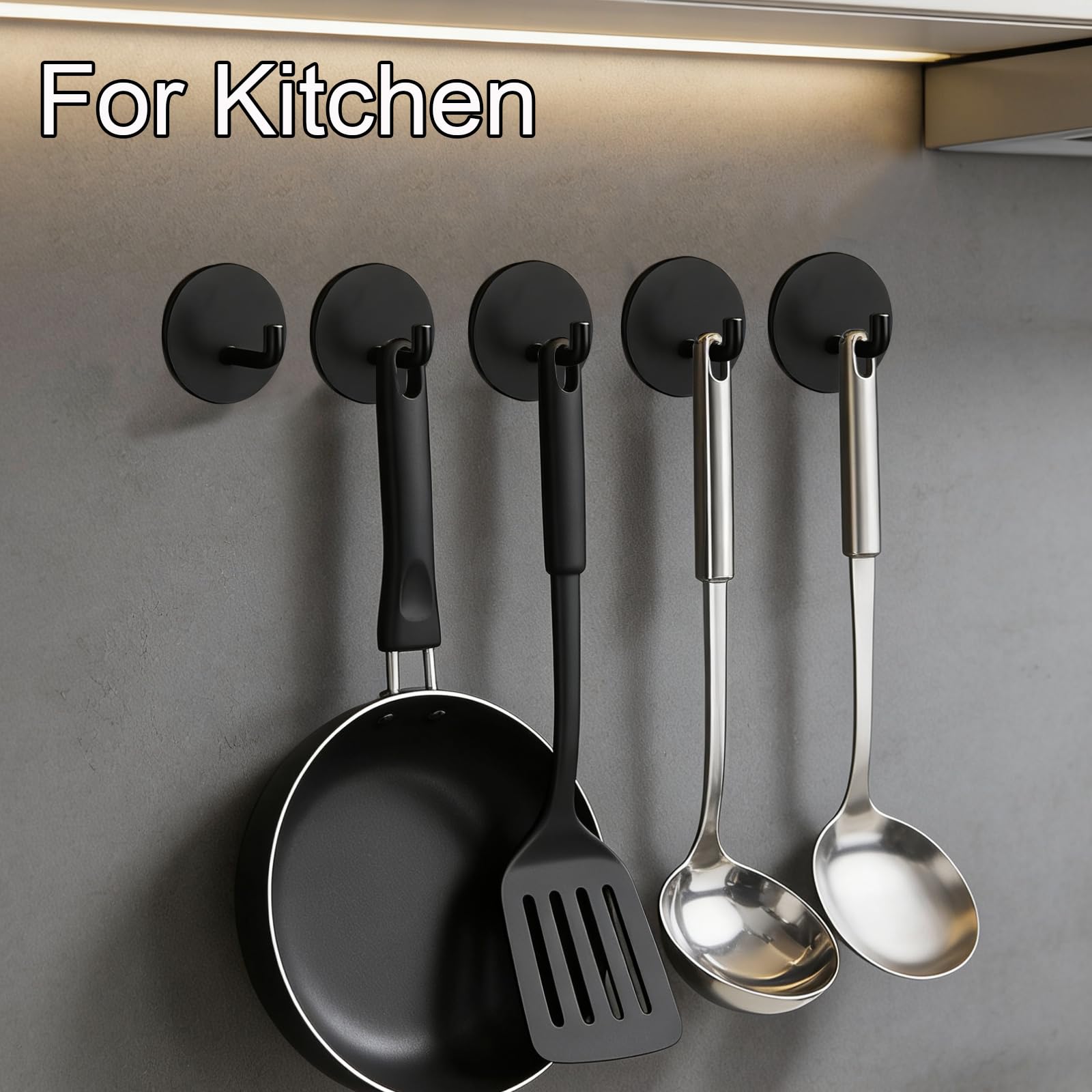 Paquete de 8 ganchos de pared, ganchos adhesivos para colgar toallas/abrigos, ganchos adhesivos de acero inoxidable para puerta de baño, cocina, impermeable, resistente al óxido, colgar 15