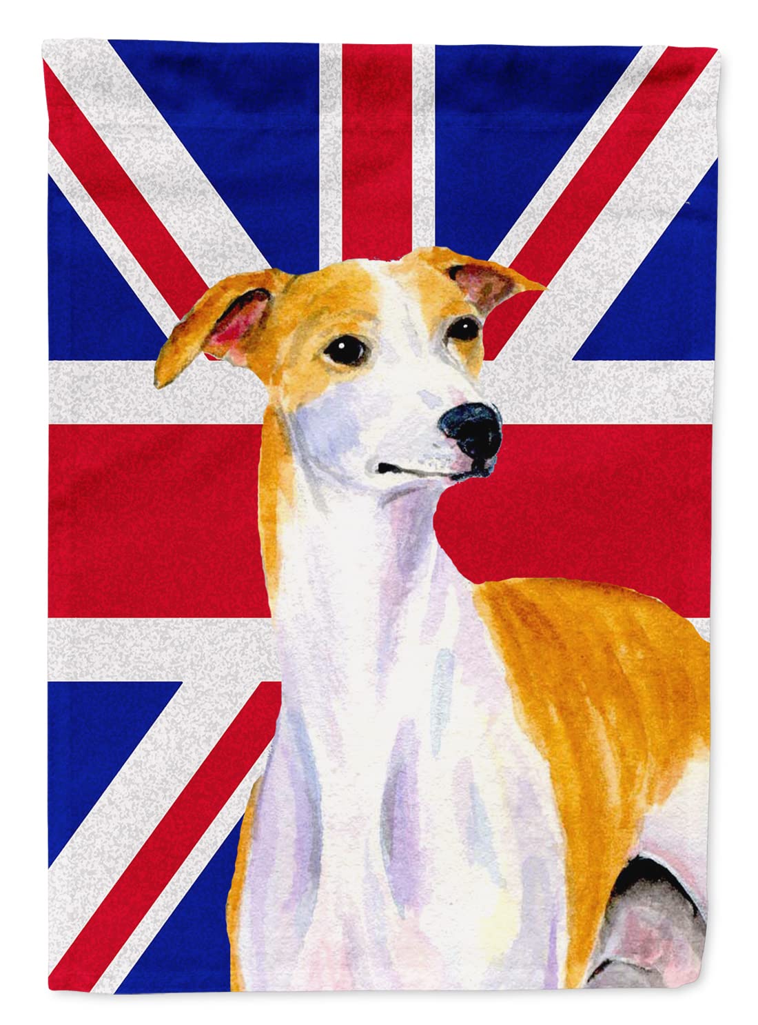 Whippet drapeau anglais Union Jack grande maison de toile Caroline's Treasures LH9480CHF