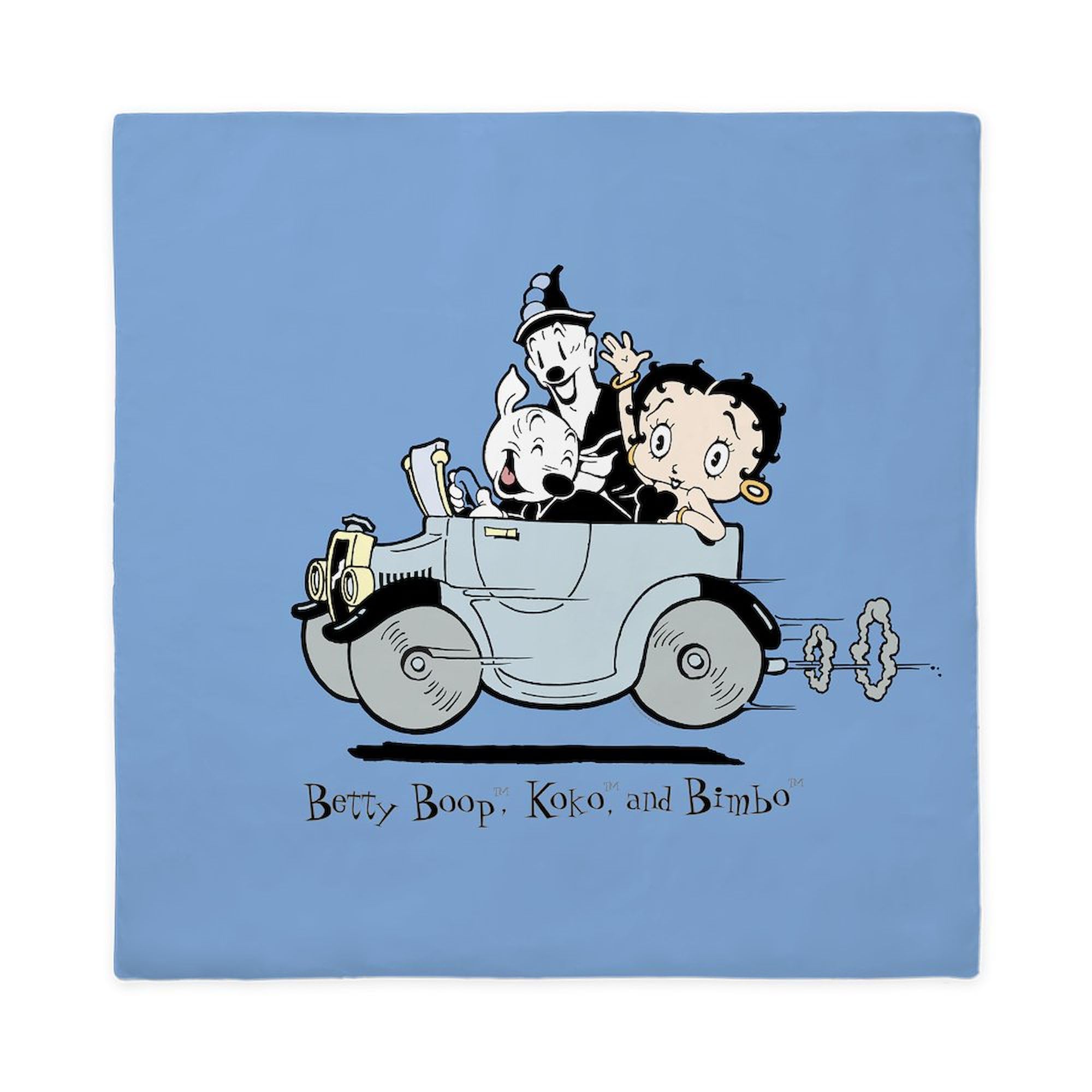 CafePress Betty Boop Clown Car Queen Duvet Cover, Printed Comforter Cover, Unique Bedding
