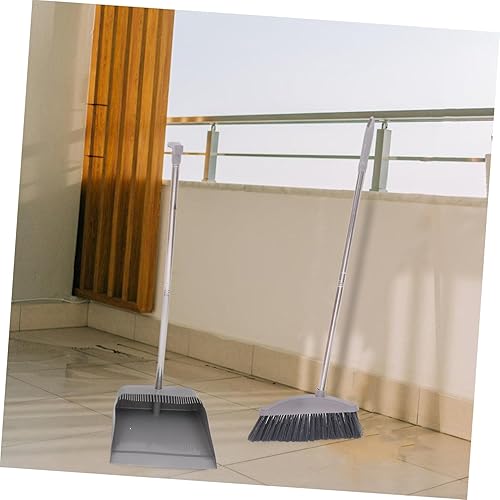Miniatura 8 de HEALLILY 1 Unidades de recogedor al aire libre Lobby recogedor escoba recogedor y cepillo herramientas de limpieza de habitaciones Pala de basura