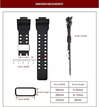 Stainless Steel Watch Strap Keeper - Smartwatch Band Retainer Loop & Fastener Rings for Casio G-Shock DW5600/5610/6900