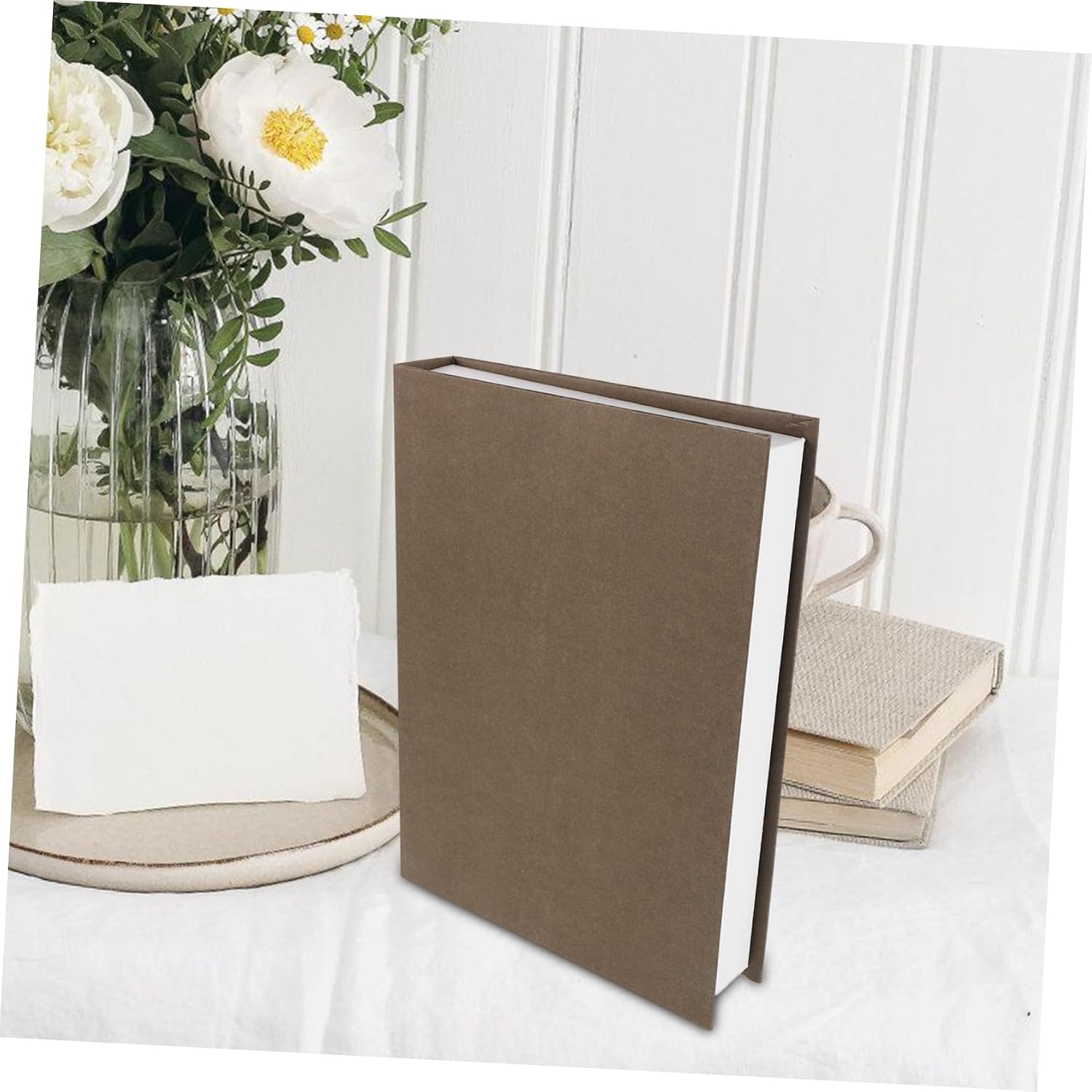 WOONEKY Book Decoration Living Room Decorative Books for Shelves Fake Book for Aesthetic Style Dec