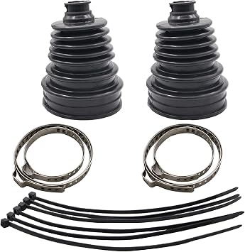 Universal CV Joint Boot Kit Universal Non-Split CV Axle Boot Repair Kit with Cable Ties for Shaft Size 20mm-25mm Universal fits for Most Cars