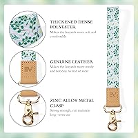 Vista 24 de Ecovision - Llavero con correa para llaves, llaveros de pulsera con 2 argollas para llaves para mujer