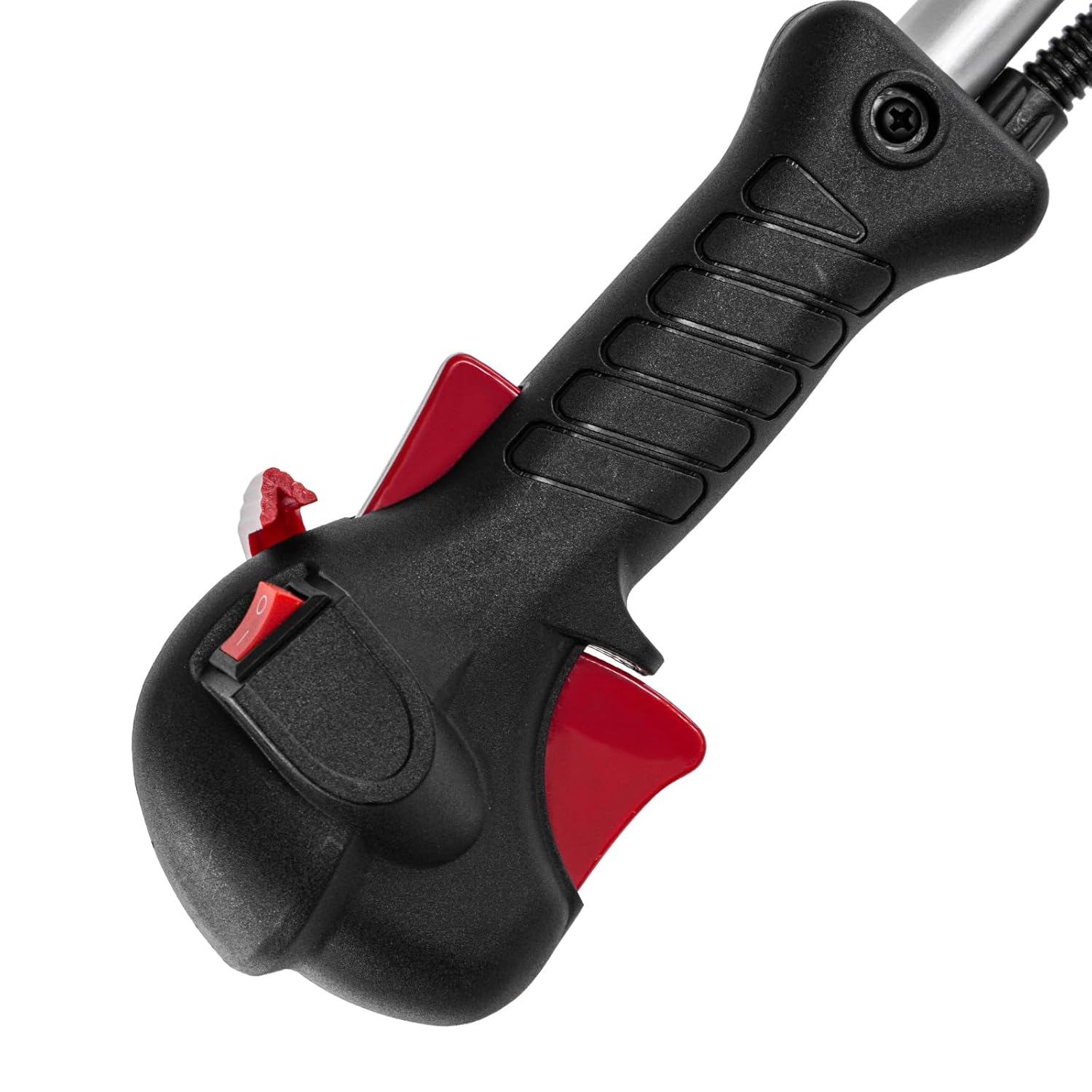 Close-up of the Denzel DGT-430S bicycle handle with controls