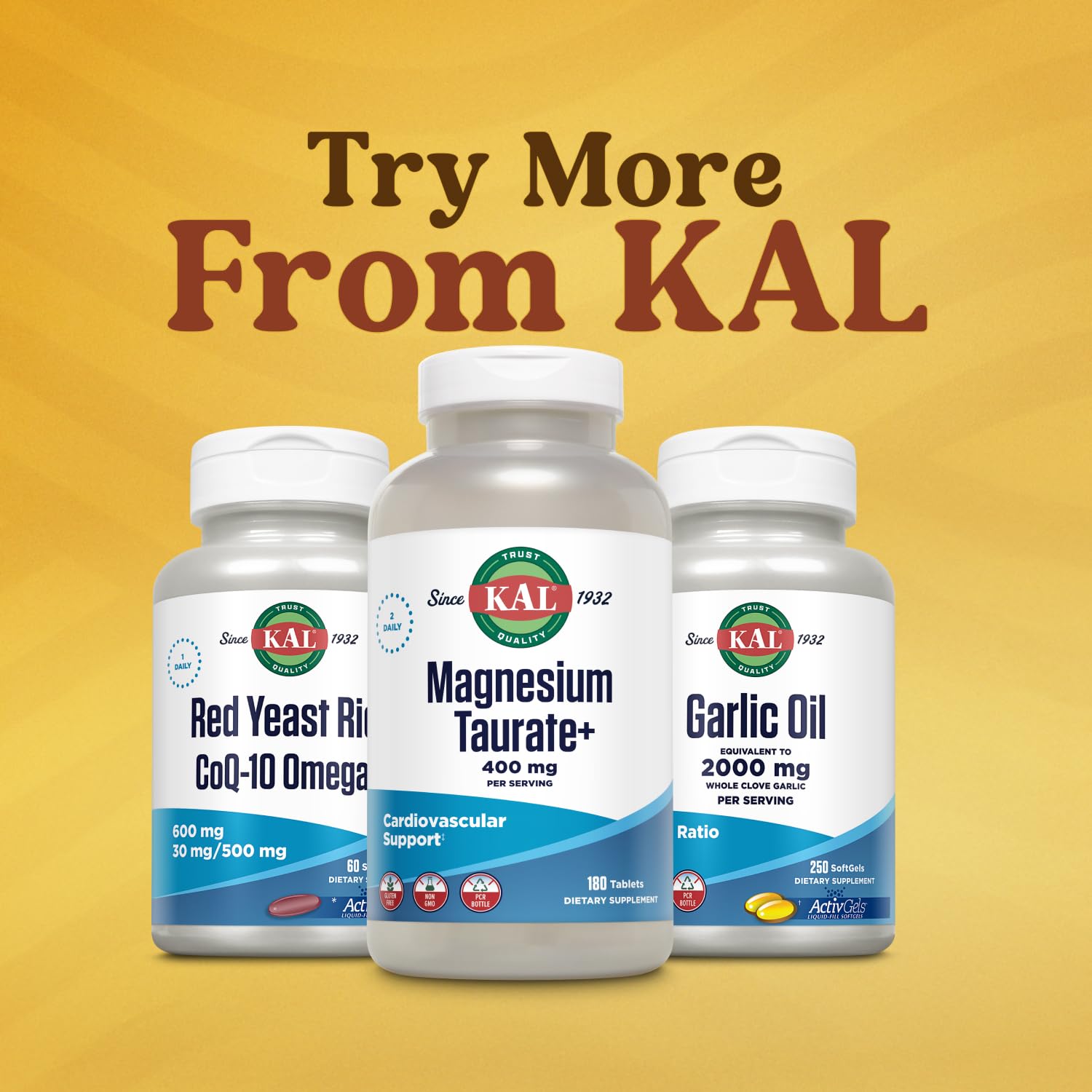 KAL Magnesium Taurate 400 mg with Vitamin B6, 180 Tablets — Amazon image 6