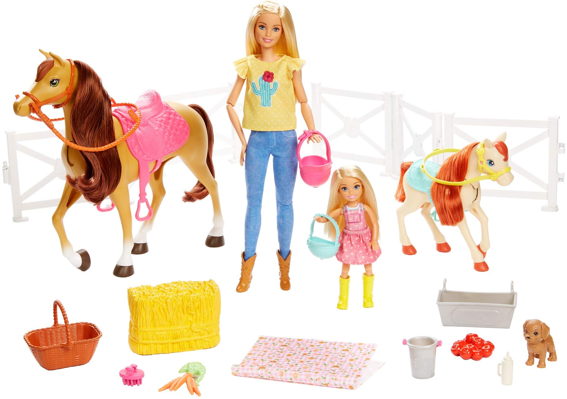 Barbie FXH15 - Reitspaß Spielset (blond), Chelsea, Pferd und Pony, Puppen Spielzeug ab 3 Jahren