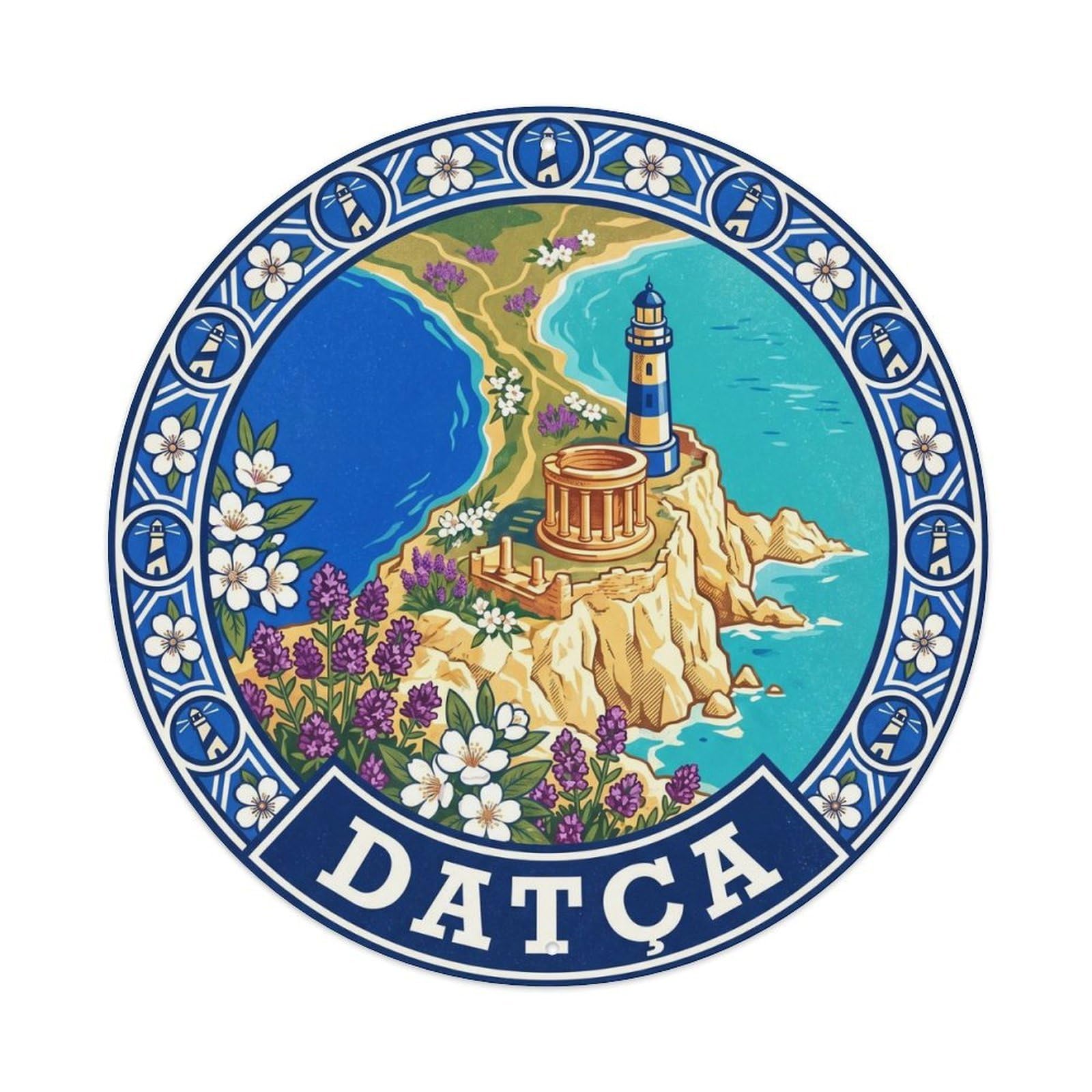 Datca Peninsula Mugla Mediterranean Travel Metal Tin Sign