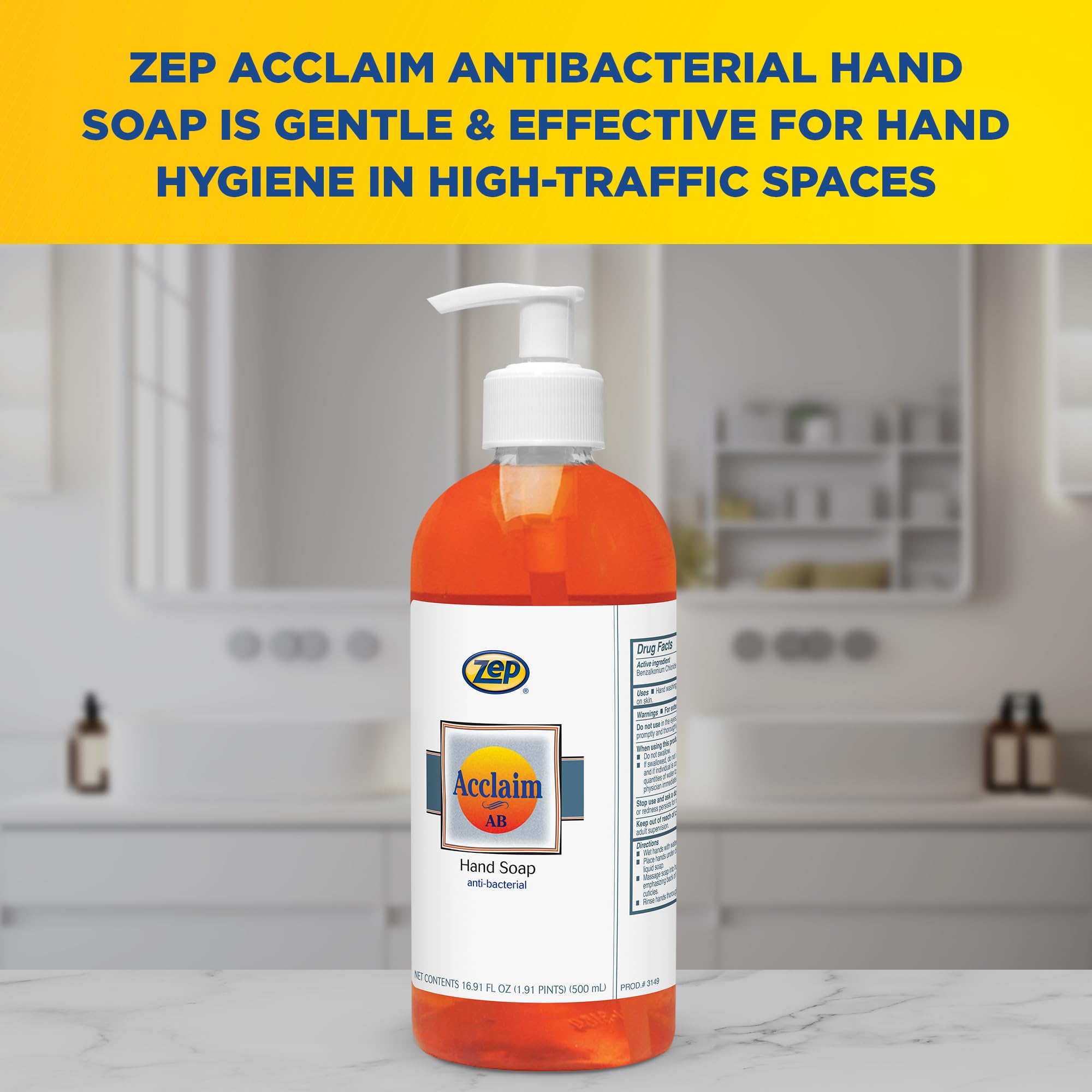 Amazon.com : Zep Acclaim Liquid Antibacterial Liquid Hand Soap