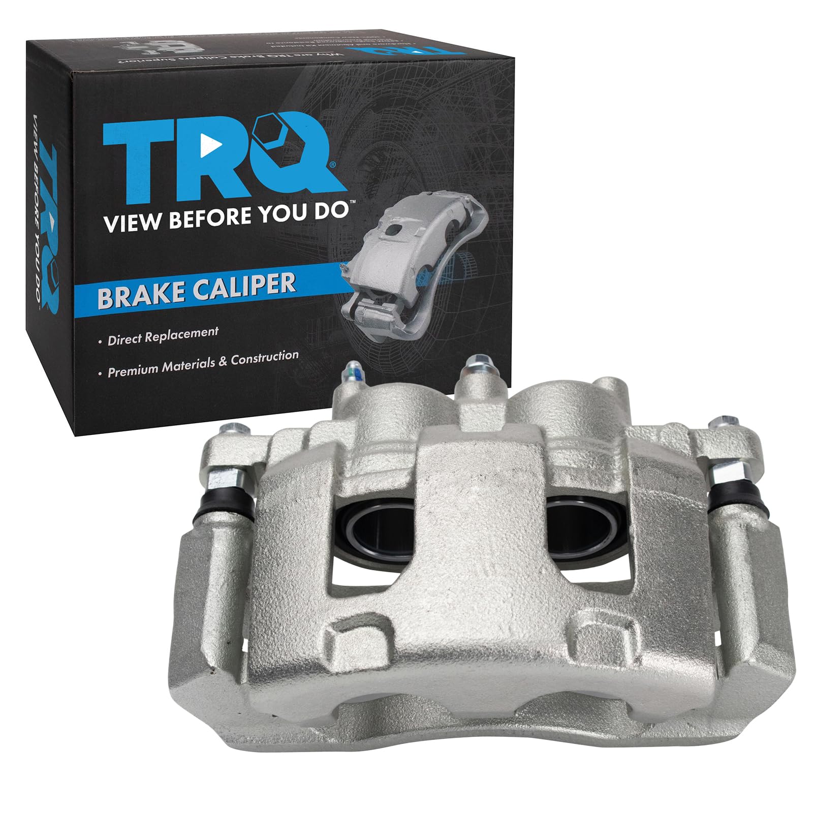 TRQ Front Right Brake Caliper w/Bracket Passenger Side