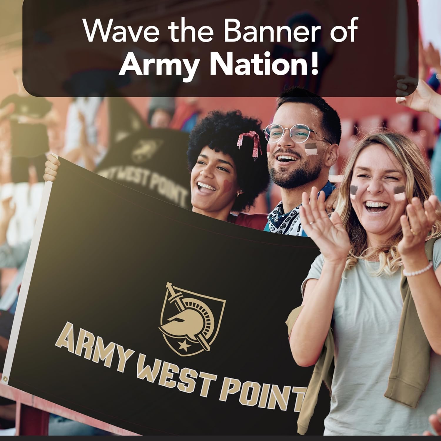 Army Black Knights College Sports Printed Flag - NCAA Licensed - Nylon - School Banner (Gold, Black) (3' x 5') - Image 6