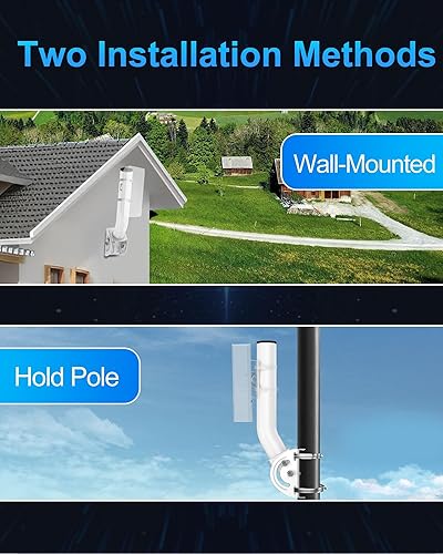 Miniatura 5 de Soporte de puente inalámbrico universal - Soporte de montaje en J de poste universal de 13 pulgadas para puente inalámbrico, antenas de TV, extensor