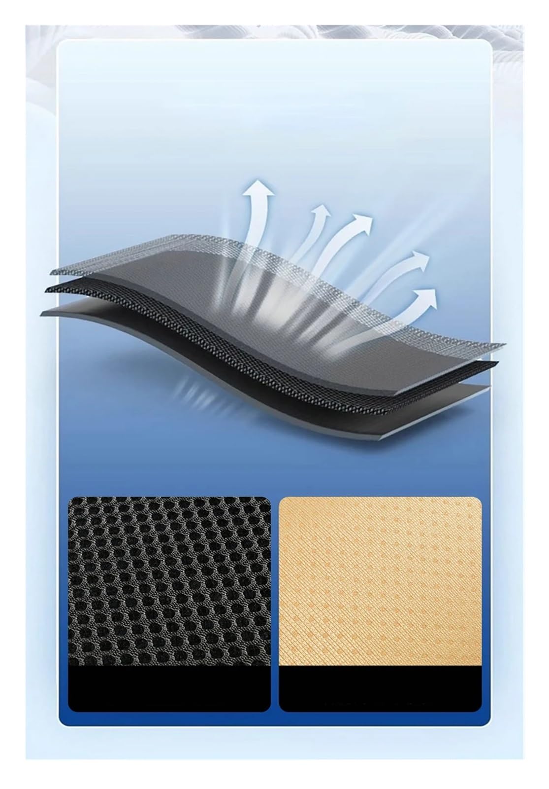 Fundas de Asiento Cojín de asiento con ventilación y masaje para coche de 12 V, transpirable y de verano, para fundas de asiento Fundas Asientos Coche(12V16FAN)