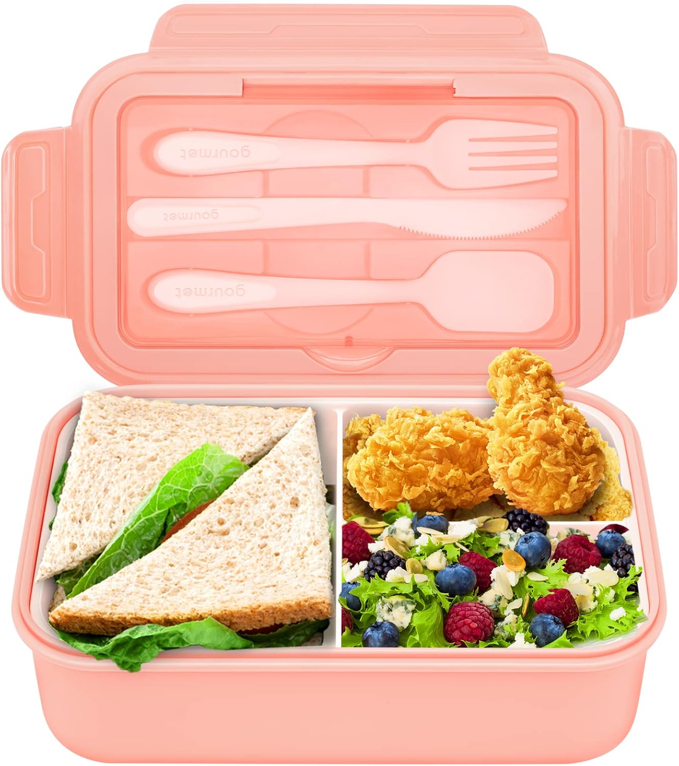 Bento Box Kids, Lunch Box Containers for Adults Kids 1.4L, Upgrade