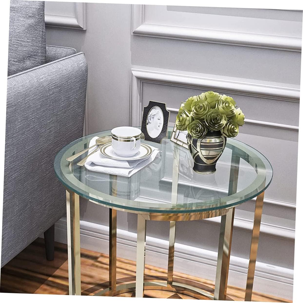 Thickened Tempered Glass Table Dining Table Surface Glass Easy Clean Home Use