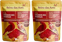 2 Farinhada RA Criador Red Premium 400g - Reino das Aves