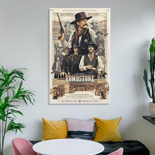 Miniatura 6 de Póster de arte con lápida de película, pinturas artísticas en lienzo, decoración de pared, decoración del hogar, sala de estar, impresiones