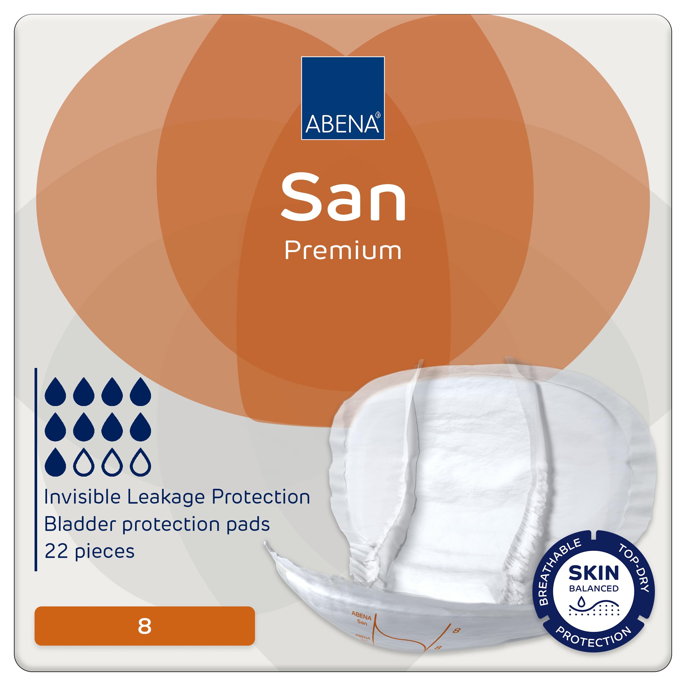 Abena San Premium 8 (2500Ml) 22 Pack