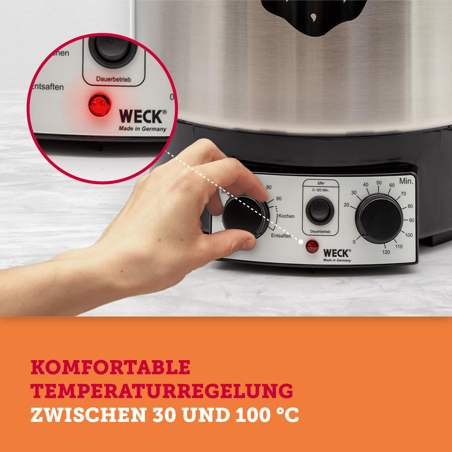 Weck Einkochautomat mit Uhr E521055
