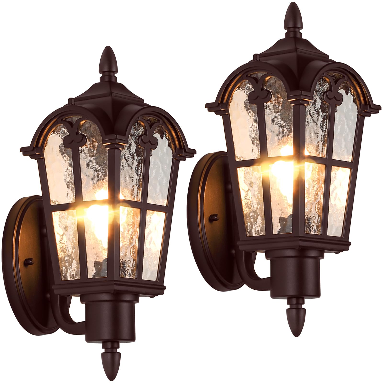 View 1 of 16’’ Large Outdoor Wall Light Fixtures, Exterior Wall Lantern Sconces