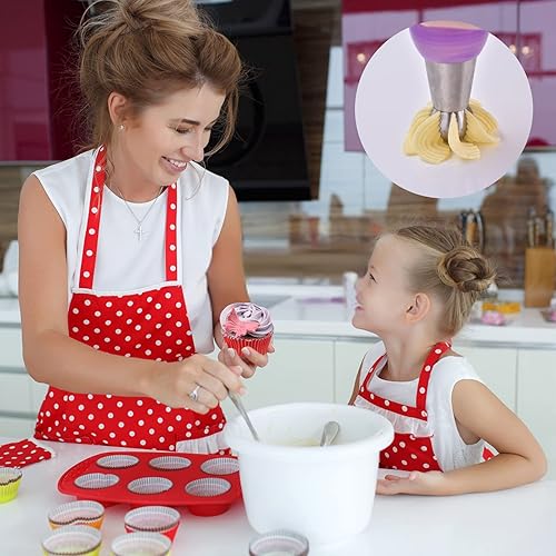 Miniatura 5 de Juego de 3 puntas de tuberías rusas de acero inoxidable, puntas de bola de tuberías rusas para glaseado, juego de boquillas de decoración de