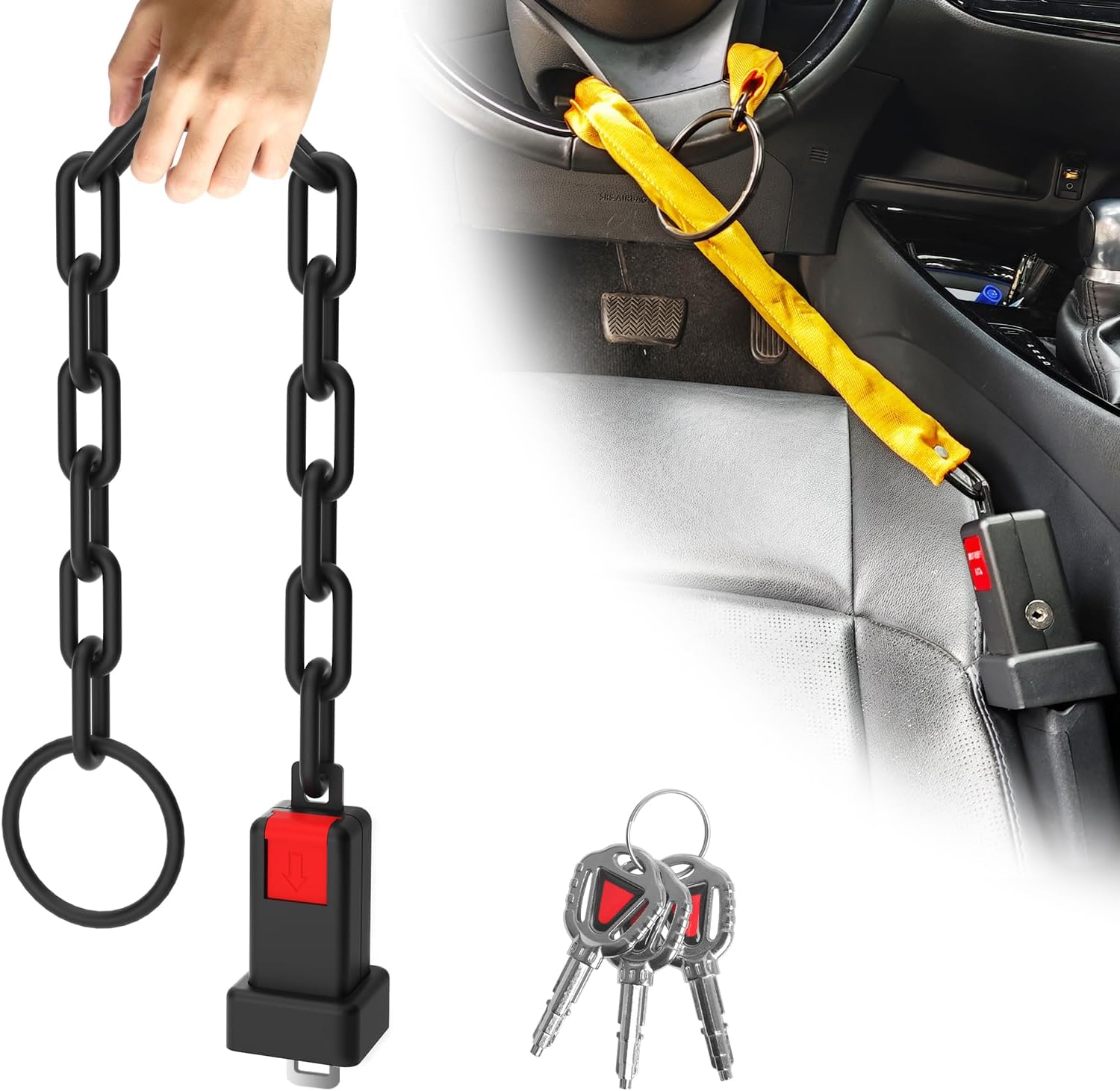Steering Wheel Lock Anti-Theft Device