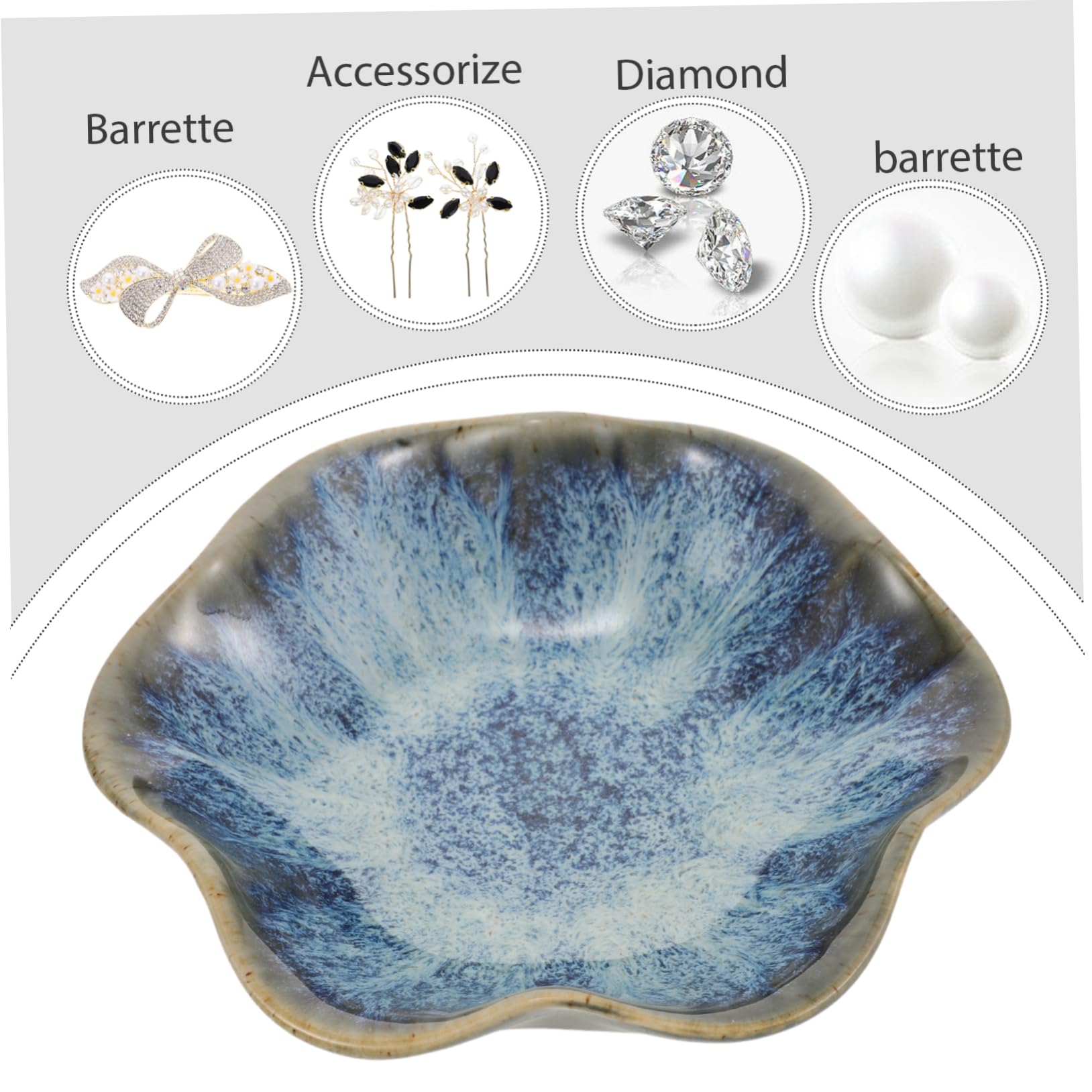 Ipetboom Boîte De Rangement Pour Bijoux 5 Pièces Plateau De Rangement Pour Bagues Colliers Clés Bibelots Forme Féminine Décoration De Fiançailles Porte-Bagues Petit Format