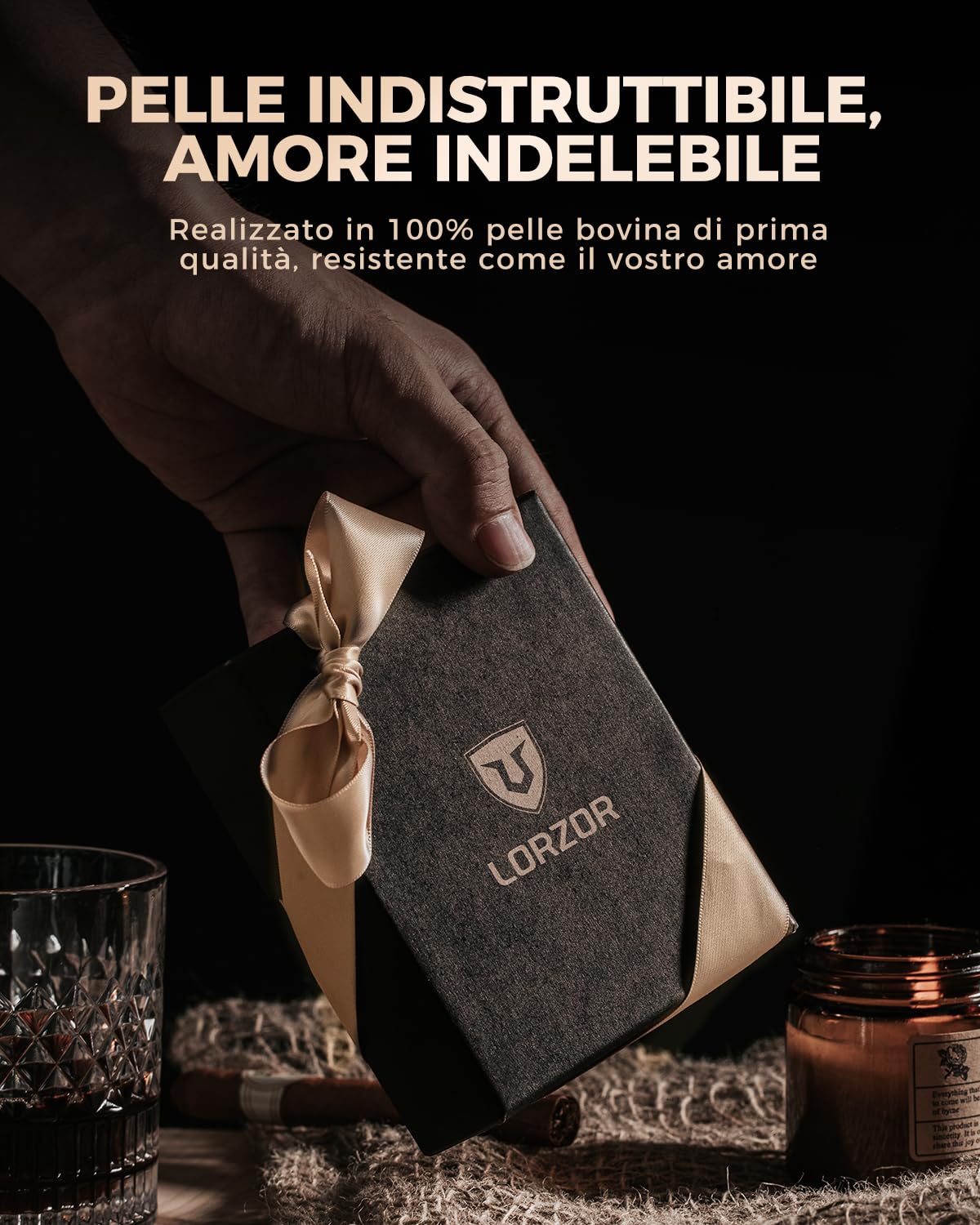 LORZOR Portacarte Uomo con Portamonete XXL, Portafoglio Uomo Slim con Chiusura Magnetica, Porta Tessere Tascabile, Porta Carte di Credito in Pelle con Protezione RFID, Wallet Pop-up per 10 Carte